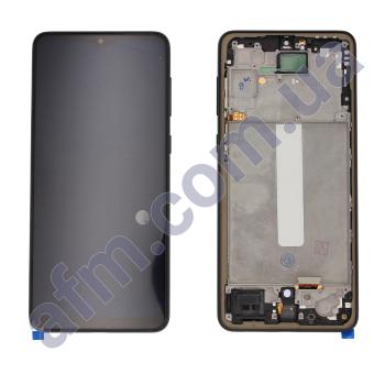 Дисплей Samsung A336B Galaxy A33 5G OLED (Small LCD) чёрный + рамка