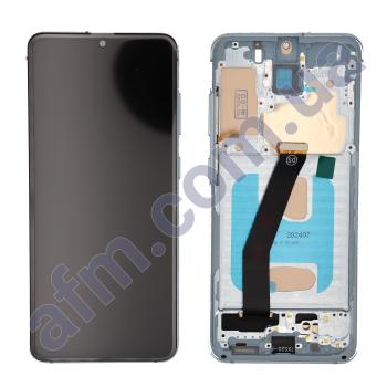 Дисплей Samsung G980F Galaxy S20/ G981B TFT чорний + рамка блакитна
