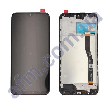 Дисплей Samsung M205 Galaxy M20 2019 PLS чёрный + рамка