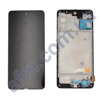 Дисплей Samsung M317 Galaxy M31s INCELL чёрный + рамка