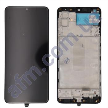 Дисплей Samsung M325 Galaxy M32 OLED чорний + рамка
