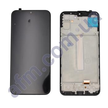 Дисплей Samsung M346 Galaxy M34 5G OLED (Small LCD) чёрный + рамка