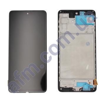 Дисплей Samsung M515F Galaxy M51 INCELL чёрный + рамка