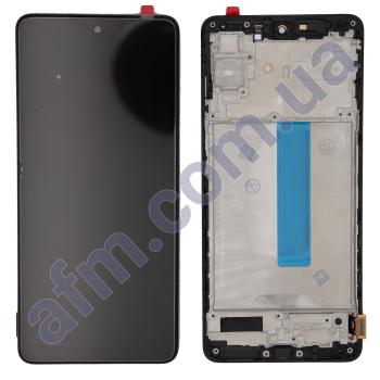 Дисплей Samsung M536 Galaxy M53 OLED чёрный + рамка