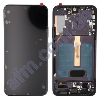Дисплей Samsung S906B Galaxy S22 Plus OLED чёрный + рамка