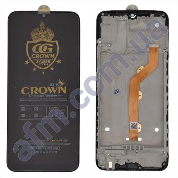 Дисплей Tecno Spark 4 KC2/ Tecno Spark (KC8)/ Camon 12 (CC7) чорний + рамка