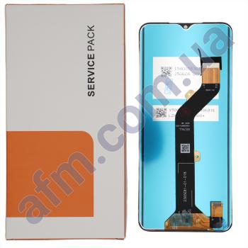 Дисплей Tecno Spark 7 (KF6/ KF6N)/ Tecno Spark 7 Go (KF6m) чорний оригінал в упаковці