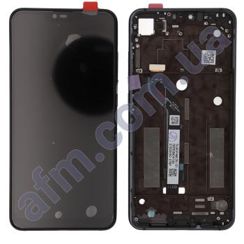 Дисплей Xiaomi Mi8 Lite/ Mi8x чёрный + рамка