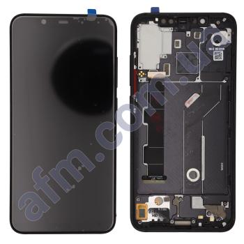 Дисплей Xiaomi Mi8 OLED чёрный + рамка
