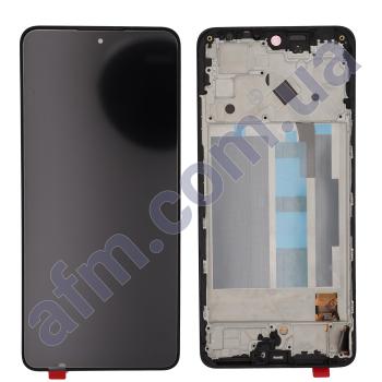Дисплей Xiaomi Poco X4 Pro 5G/ Redmi Note 11 Pro OLED чёрный + рамка