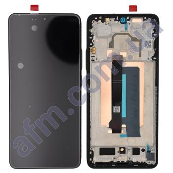 Дисплей Xiaomi Poco X6 Pro 5G AMOLED чёрный + рамка