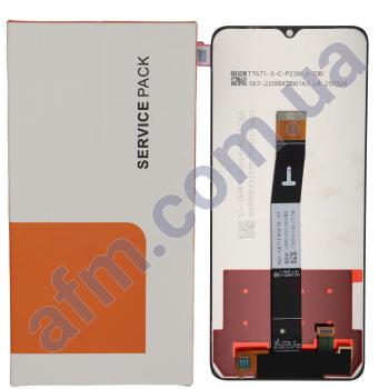 Дисплей Xiaomi Redmi 12C/ Redmi 11A/ Poco C55 чёрный оригинал в упаковке