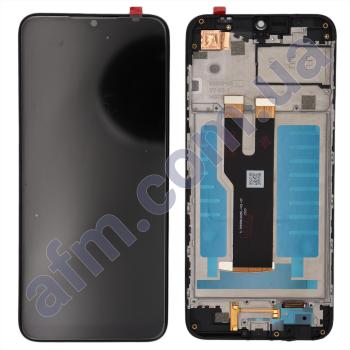 Дисплей ZTE Blade A73 4G/ V50 Design 4G чёрный + рамка