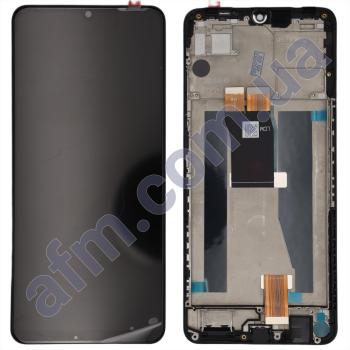 Дисплей ZTE Blade V50 Vita чёрный + рамка