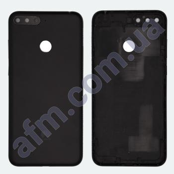 Задня кришка Huawei Y6 2018/ Honor 7A Pro 5.7/ 7C 5.7/ Y6 Prime 2018 чорна + Скло камери