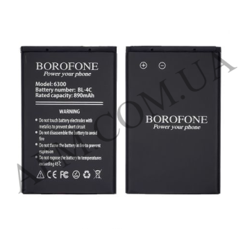 АКБ оригінал Borofone Nokia BL-4C 2650/ 5100/ 6100/ 6101/ 6300/ 6131/ 6125/ 1661/ 6170/ 6230/ 6230i/ 6260