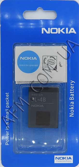 АКБ оригінал Nokia BL-4B 2630/ 2660/ 2760/ 6111/ 7370/ 7373/ 7500 Prism/ N76