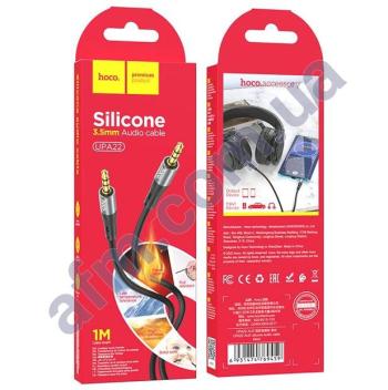 Кабель AUX Hoco UPA22 (3.5mm to 3.5mm) чорний