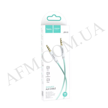 Кабель AUX Hoco UPA19 (3.5mm to 3.5mm) зелений