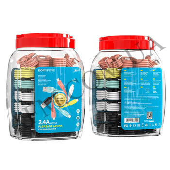 USB кабель Borofone BX40 Micro USB (банка 30 шт)