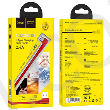 USB кабель Hoco U83 Puissant Micro USB 2.4A (1200mm) красный!