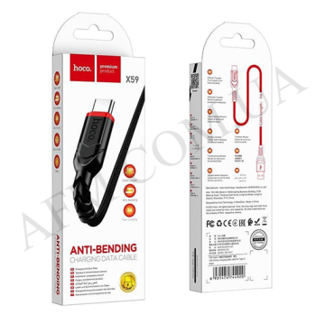 USB кабель Hoco X59 Micro USB (2000mm) чёрный