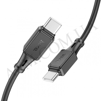 USB кабель Hoco X101 silicone Type-C - Type-C 60W (1000mm) чёрный