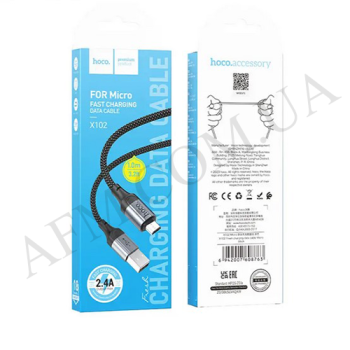 USB кабель Hoco X102 Type-C (1000mm) чорний