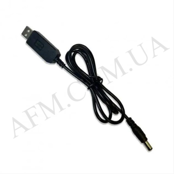 USB кабель з преобразователем напруги з 5V на 12V (0.5A 5.5*2.5 мм) DC для роутера