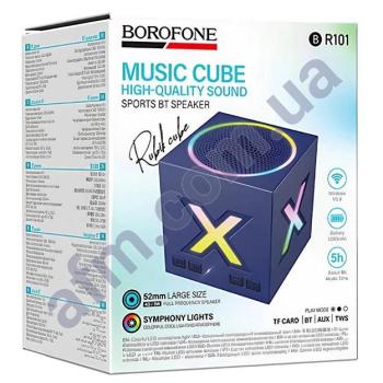 Колонка Borofone BP101 Rubik cube sports синя
