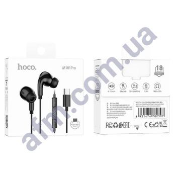 Наушники Hoco M101 Pro Type-C чёрные