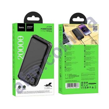 Зовнішній акумулятор (Power Bank) Hoco J123A 10W 2*USB (20000 mAh) чорний