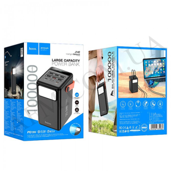 Зовнішній акумулятор (Power Bank) Hoco J142 22.5W+ PD20W (100000 mAh) чорний