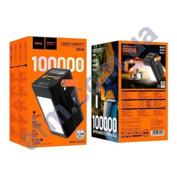 Зовнішній акумулятор (Power Bank) Hoco DB49 22.5W (100000 mAh) чорний