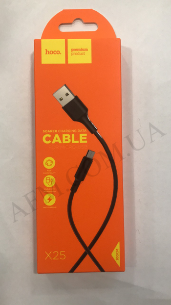 USB кабель Hoco X25 Soarer Micro USB (1000mm) чёрный