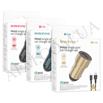 АЗУ блок Borofone BZ19A QC синий
