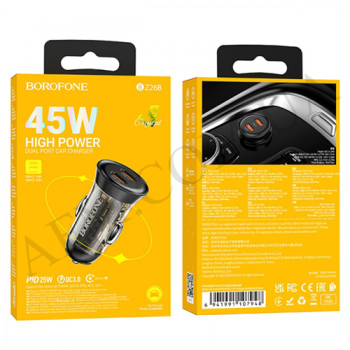 АЗП блок Borofone BZ26B Discovery PD45W чорний