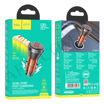 АЗП блок Hoco NZ12C PD60W 2*Type-C помаранчевий