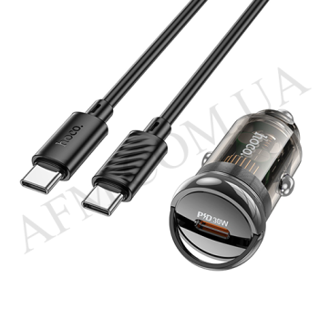 АЗУ блок Hoco Z53 PD30W + кабель Type-C - Type-C чёрный