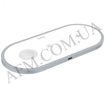 СЗУ беспроводное Hoco CW24 3-in-1 wireless charger белое!