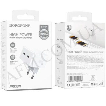 СЗУ блок Borofone BA76A PD35W белый