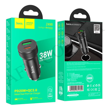 АЗУ блок Hoco Z49B PD38W + QC3.0 чёрный