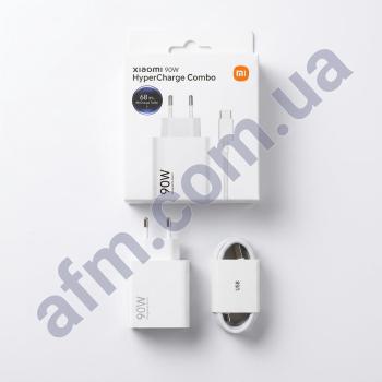 СЗУ блок Xiaomi 90W білий + кабель Type-C