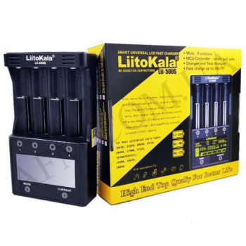 СЗУ с тестером LiitoKala Lii-500S для аккумуляторов 18650/ AA/ AAA и других (4 слота)