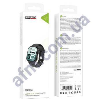 Смарт-часы Borofone BD14 Plus функция звонка чёрные