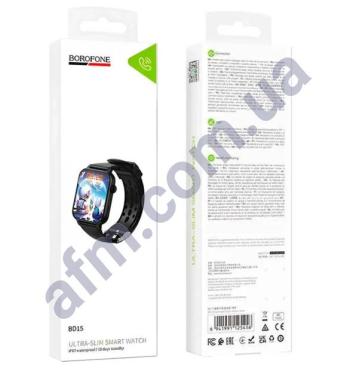 Смарт-часы Borofone BD15 Smart sports с функцией звонка чёрные
