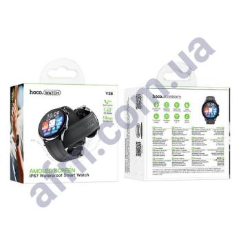 Смарт-часы Hoco Y38 Amoled чорні