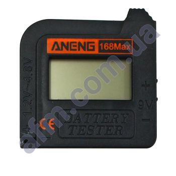 Тестер батарей та акумуляторів Aneng 168 Max з ЖК дисплеєм (1.2V-4.8V, 9V)