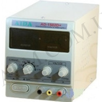 Блок питания Aida AD-1502D+ 15V 2A (цифровой, RF индикатор, автосост. после КЗ)