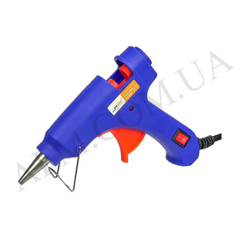 Термоклеевой пистолет Yulian YL-266 (220V/ 20W/ сопло d=2mm/ клейв d=7mm)